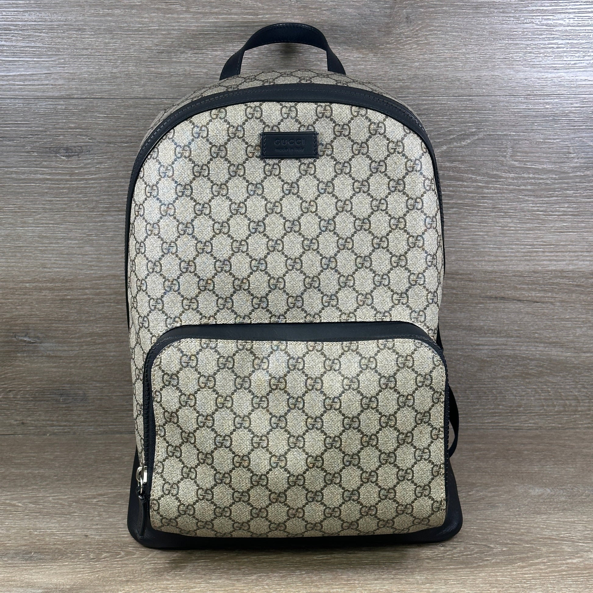 Gucci Leather Canvas Shoulder Bag