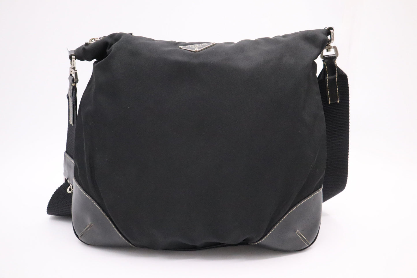Prada Square Crossbody in Black Nylon