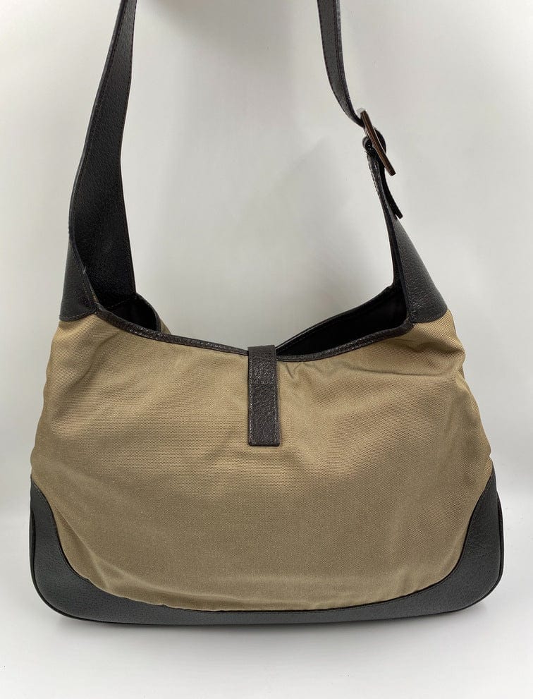 Gucci Jackie Leather Canvas Shoulder Bag Style 11
