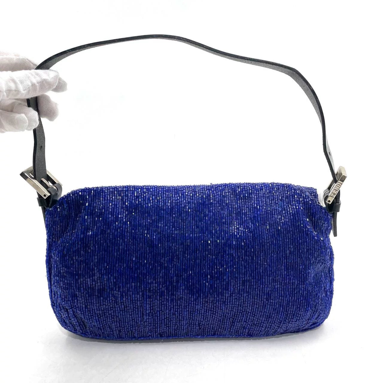 FENDI Baguette Royal Blue beads Vintage