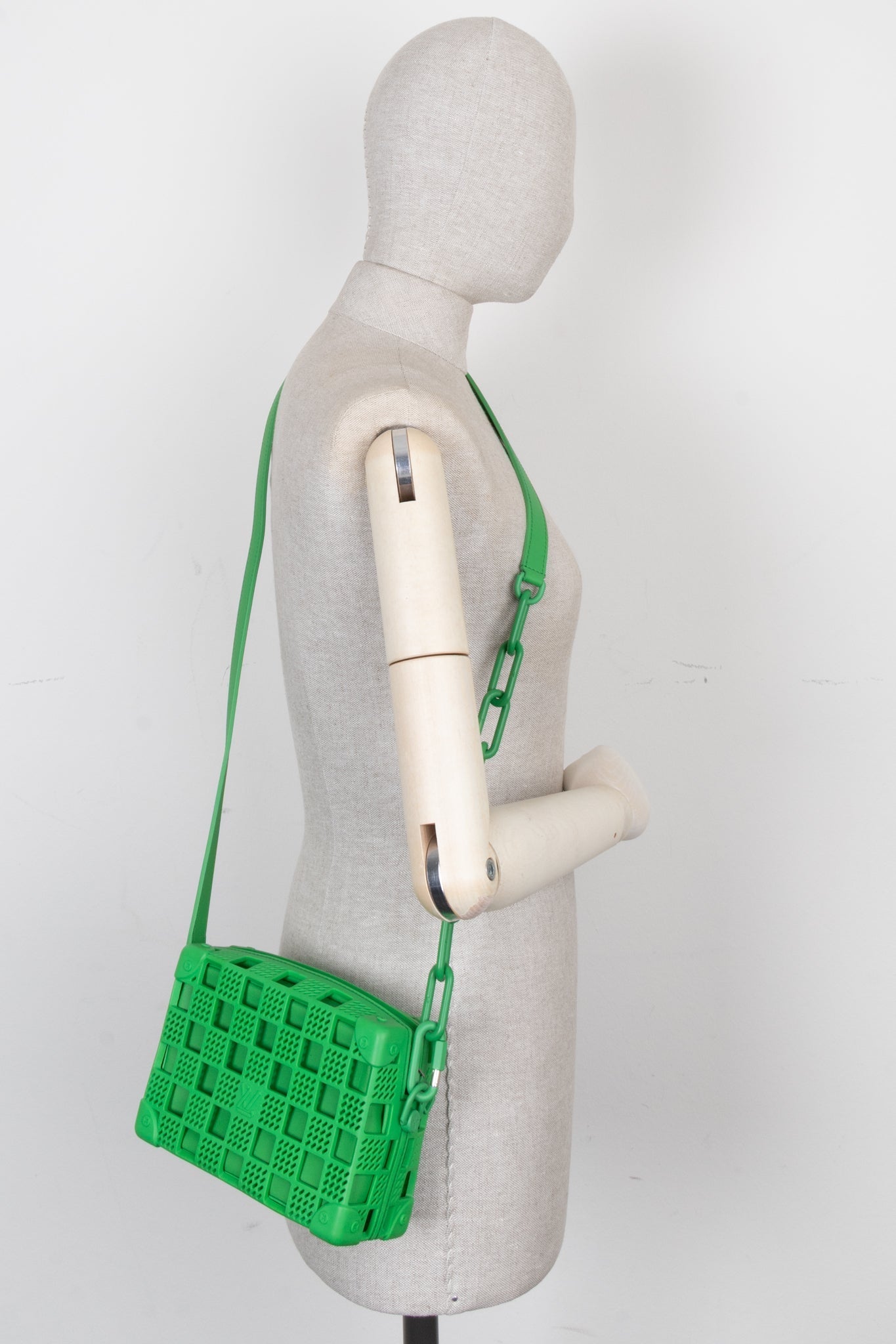 LOUIS VUITTON Mini Soft Trunk PVC Green