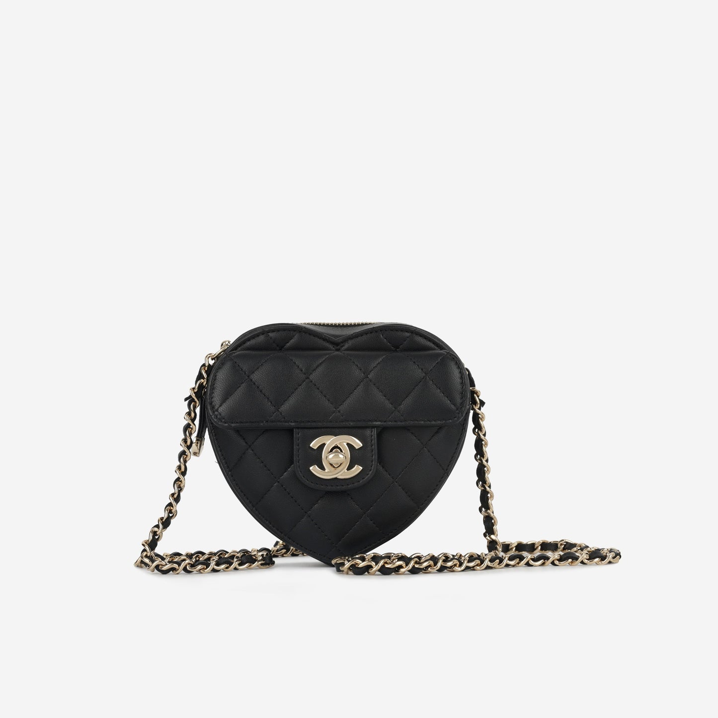 Chanel Small Heart Bag - Black