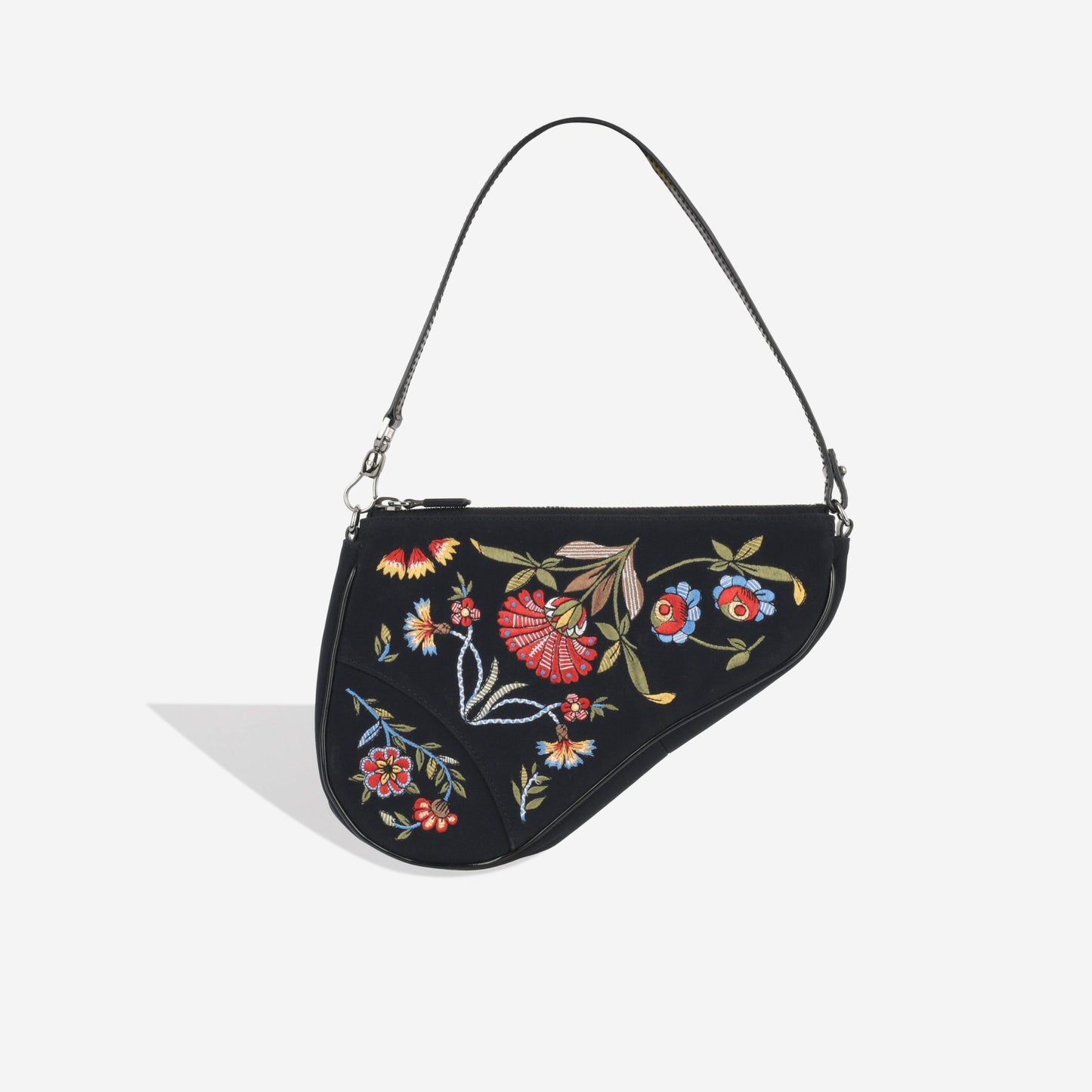 Dior Nylon Pochette Leather Shoulder Bag