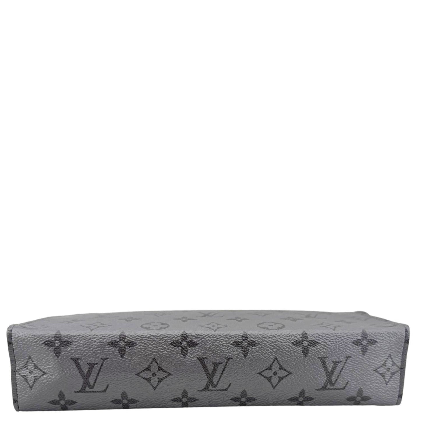 LOUIS VUITTON Voyage MM Monogram Eclipse Pouch Bag Gray