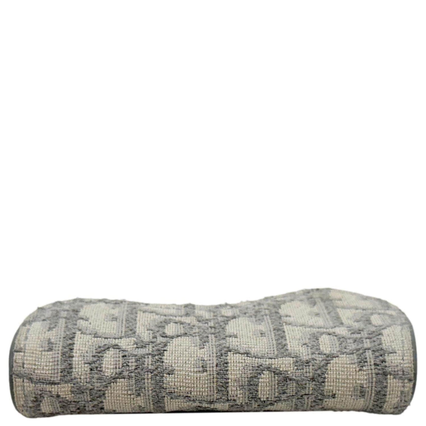 CHRISTIAN DIOR Saddle Oblique Canvas Card Holder Gray
