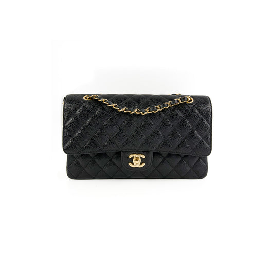 Chanel Classic Flap Medium/Large Black Caviar Shoulder Bag