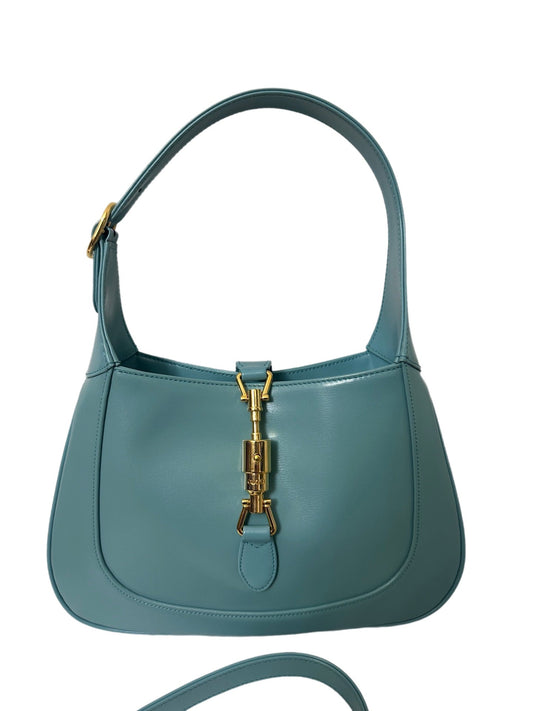 Gucci Jackie 1961 Blue Small Shoulder Bag with Adjustable Strap