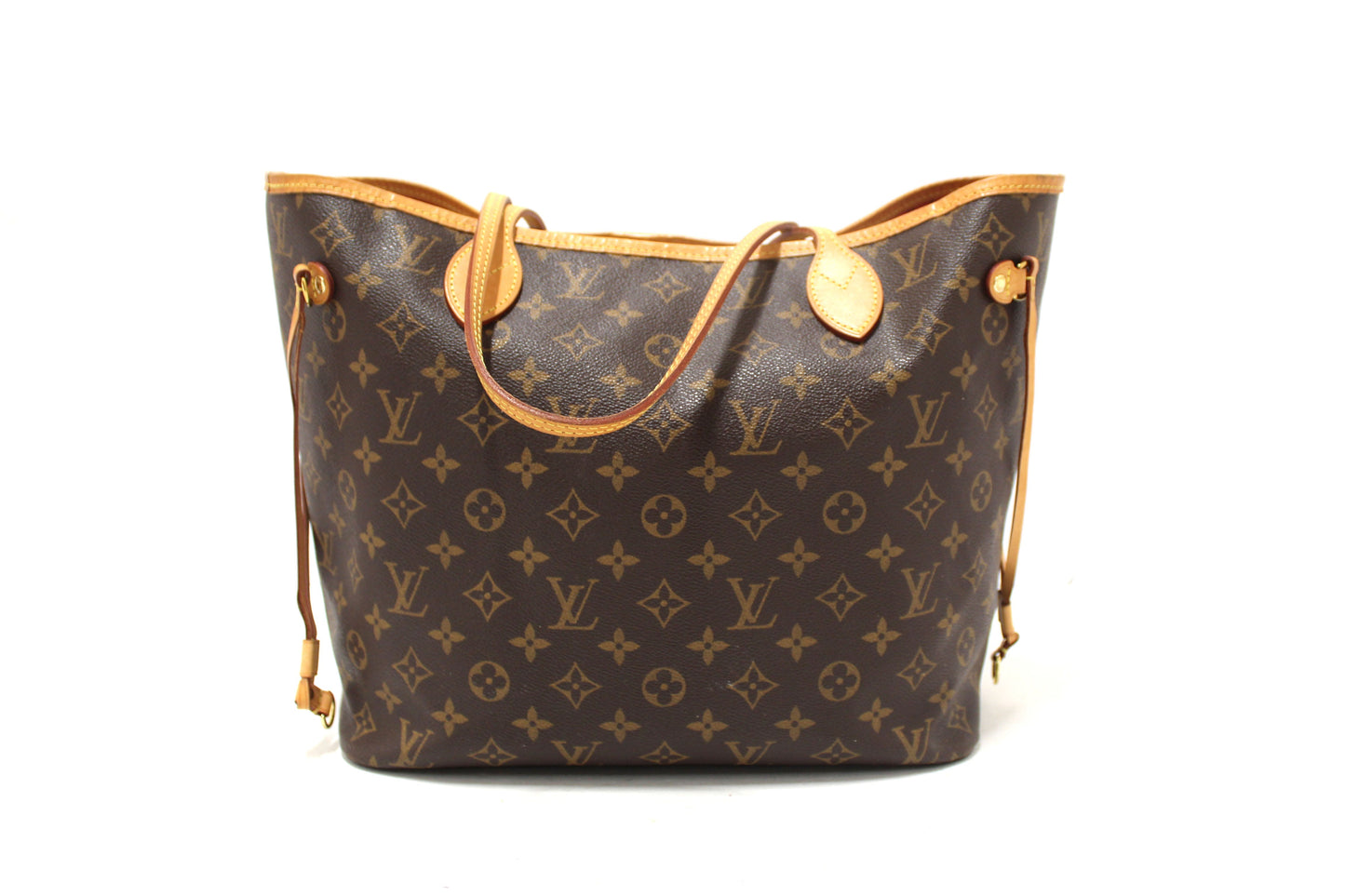 Louis Vuitton Classic Monogram Neverfull MM Tote Shoulder Bag