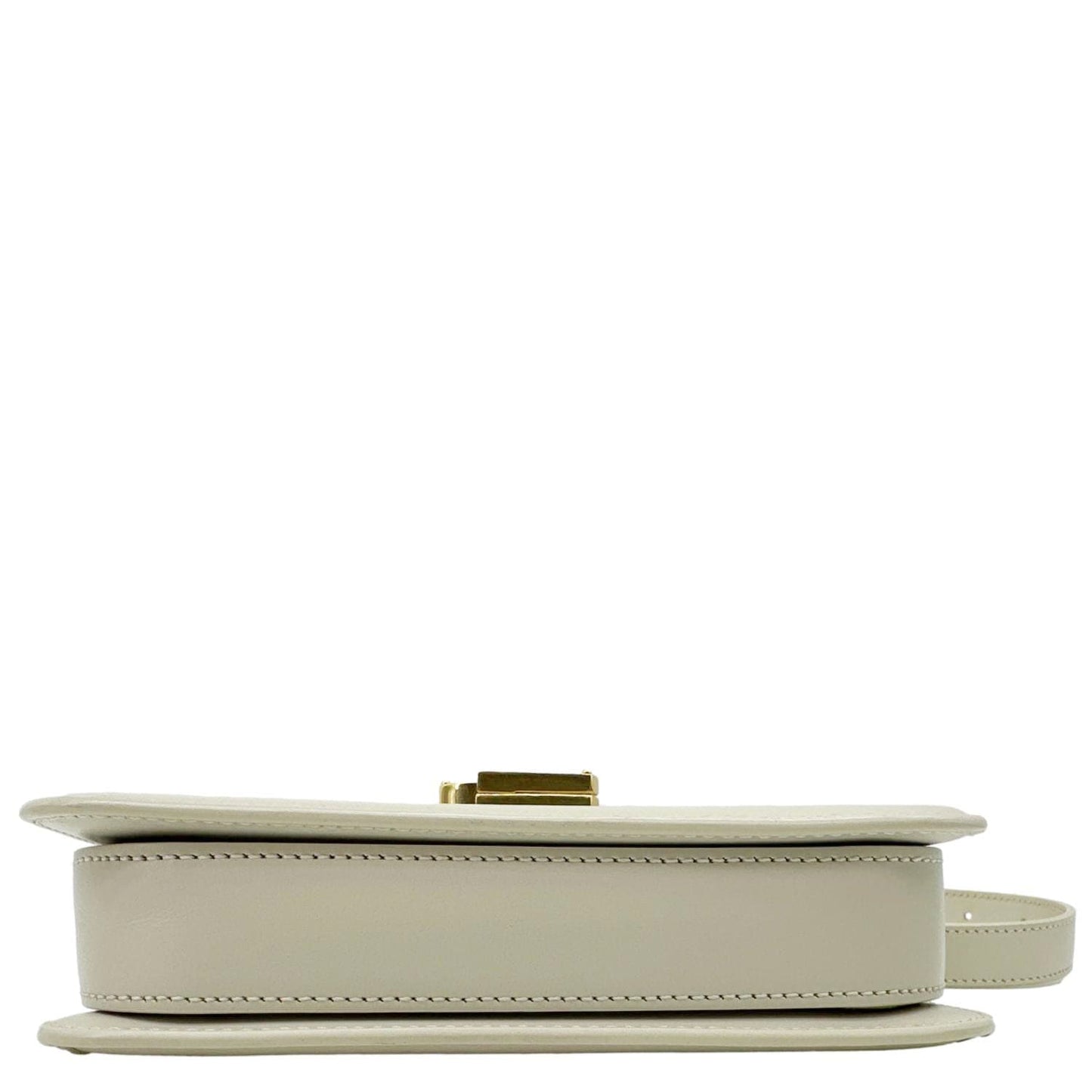 YVES SAINT LAURENT Solferino Small Calfskin Leather Shoulder Bag Beige