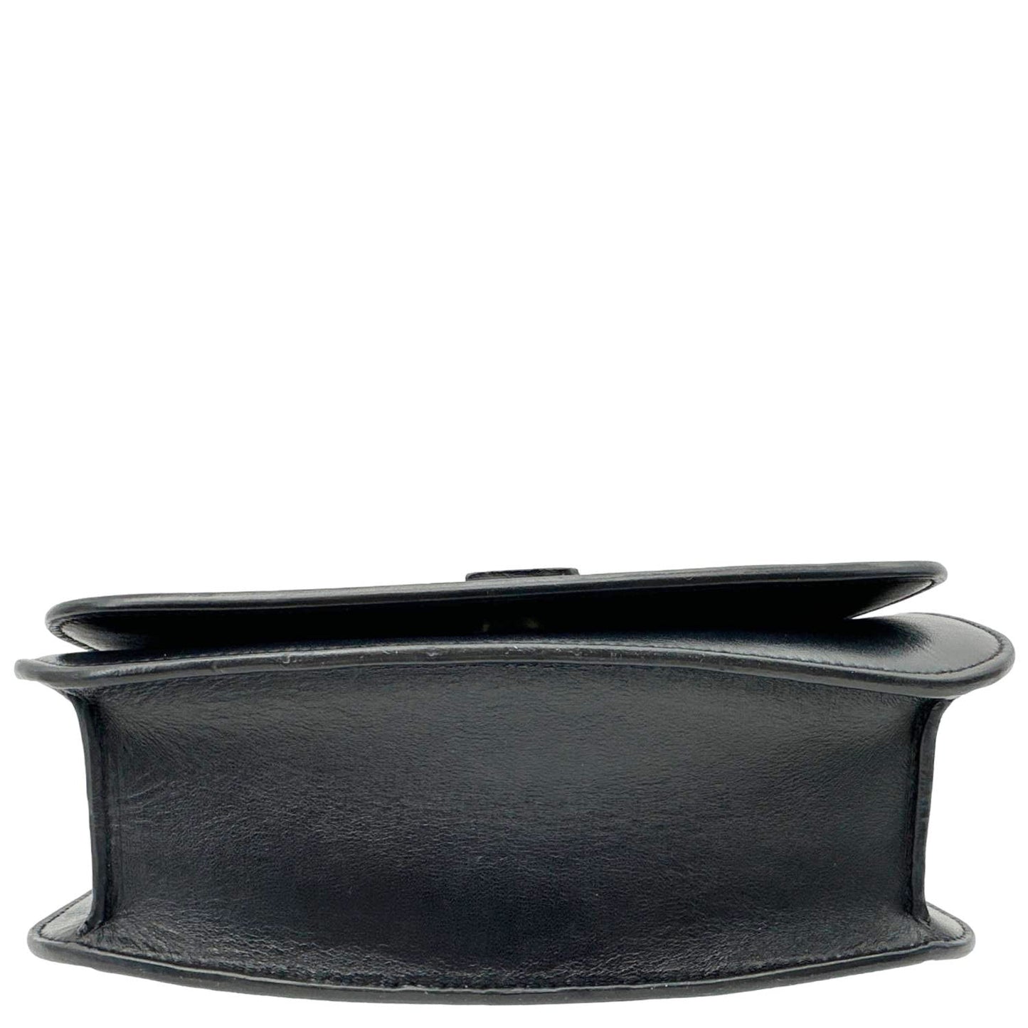 YVES SAINT LAURENT Spontini Calfskin Leather Crossbody Bag Black