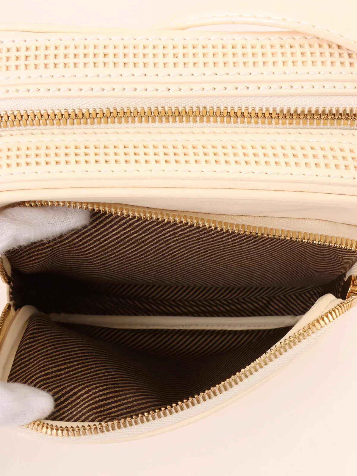 LOUIS VUITTON 2007 Made Cuir Bequia Trotter Mm Blanc