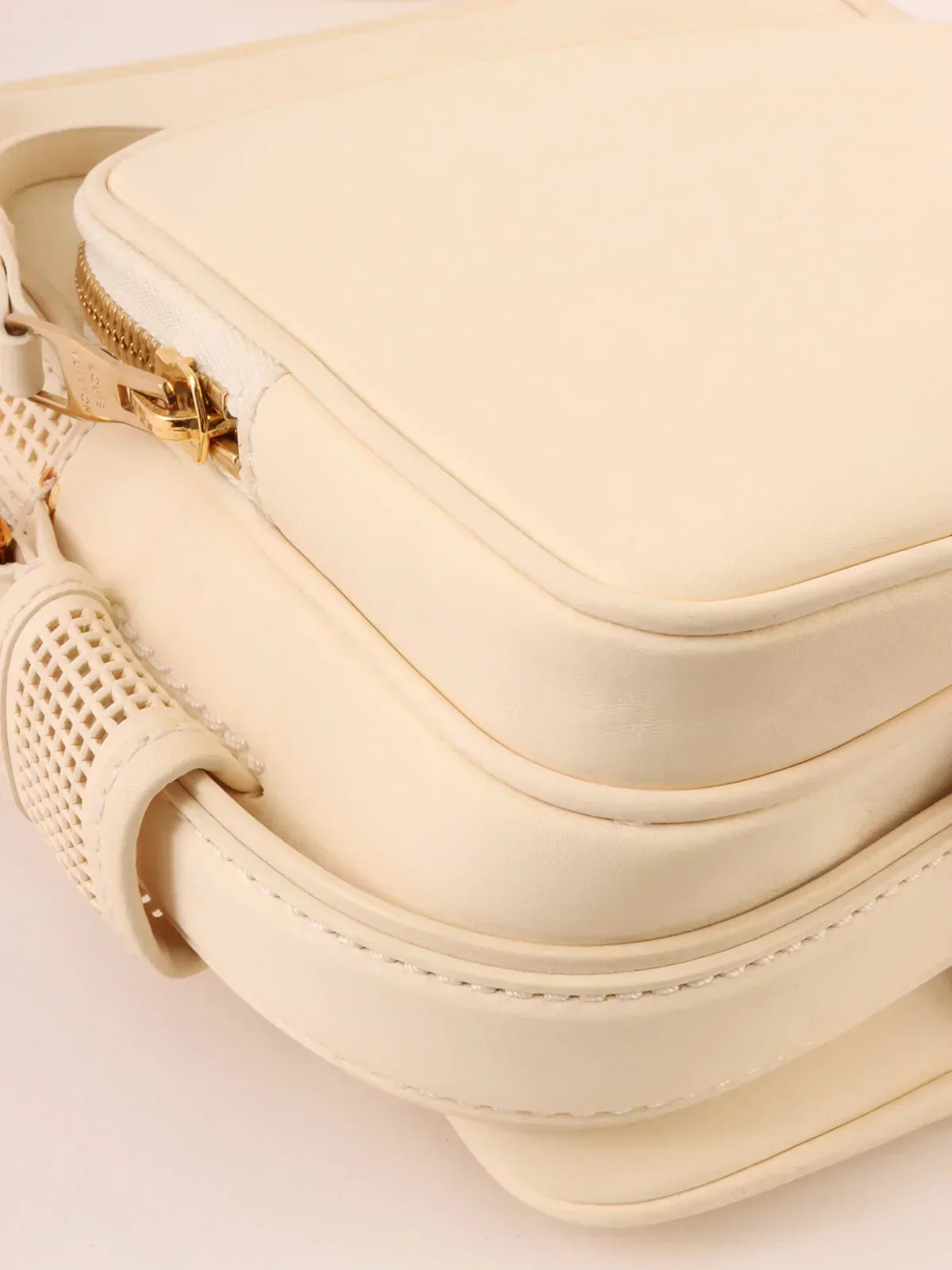 LOUIS VUITTON 2007 Made Cuir Bequia Trotter Mm Blanc
