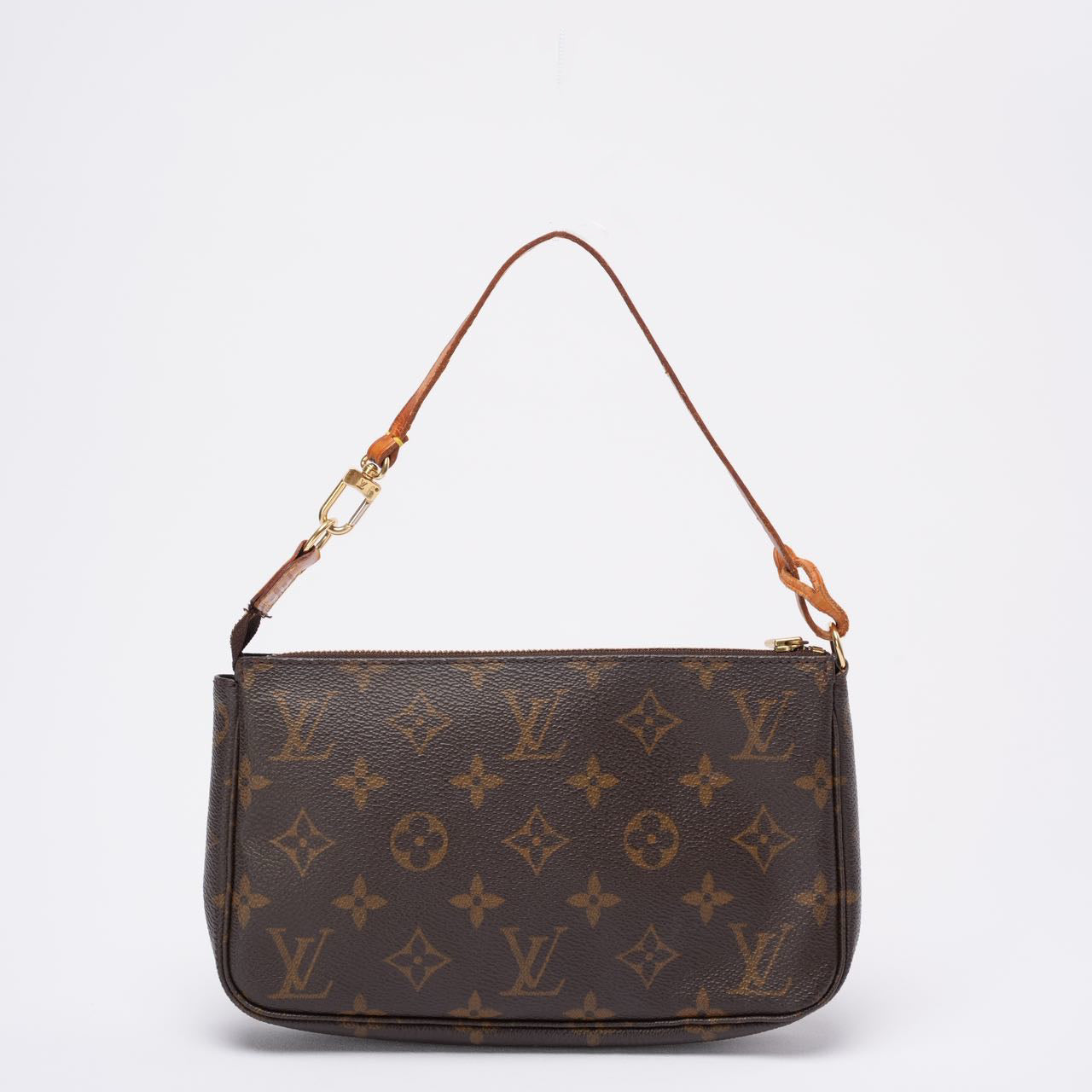 Louis Vuitton  Brown Monogram Pochette Accessoires Shoulder Bag 2000