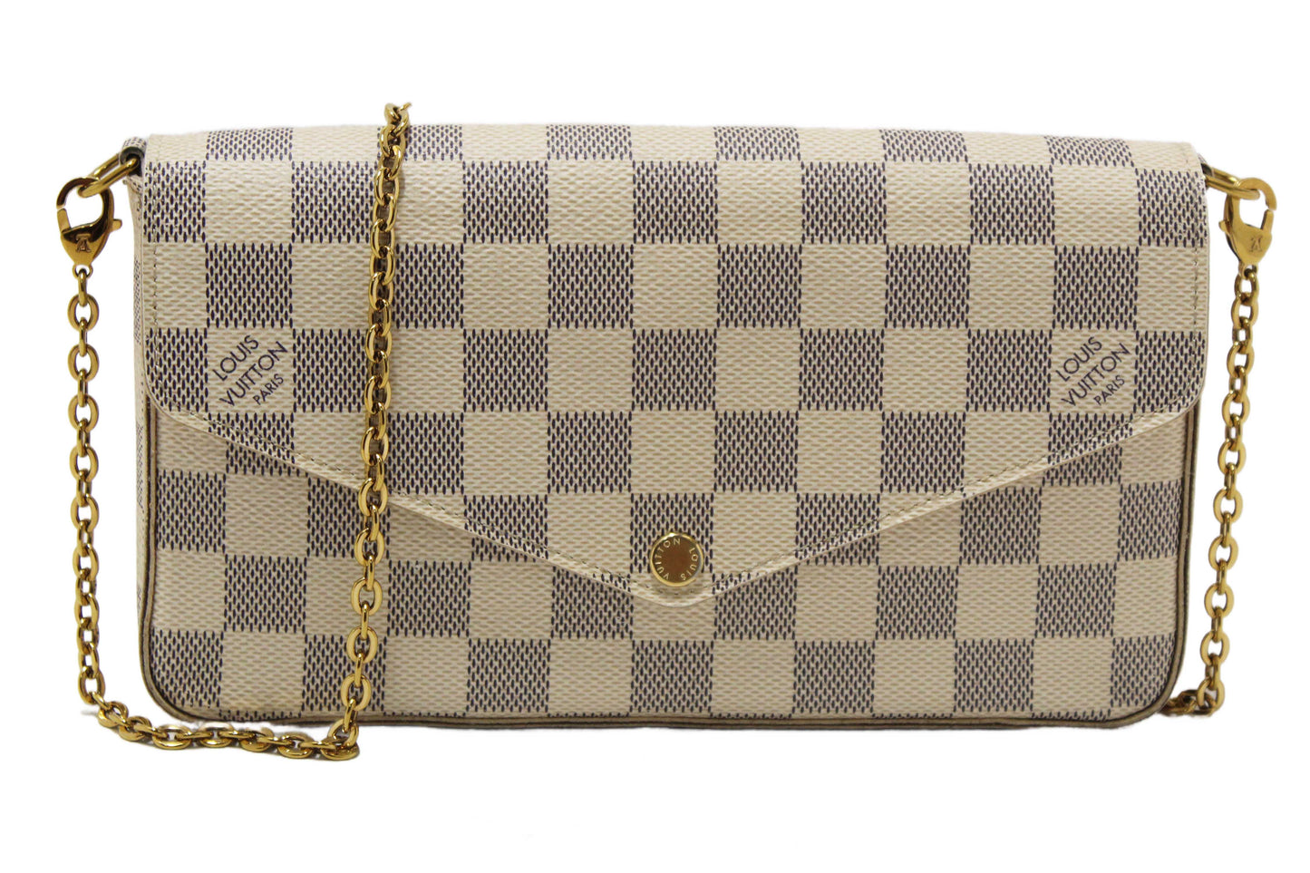 Louis Vuitton Damier Azur Felicie Pochette Crossbody Bag