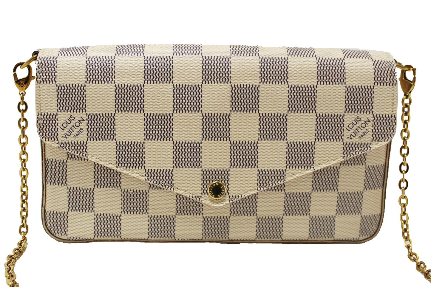 Louis Vuitton Damier Azur Felicie Pochette Crossbody Bag