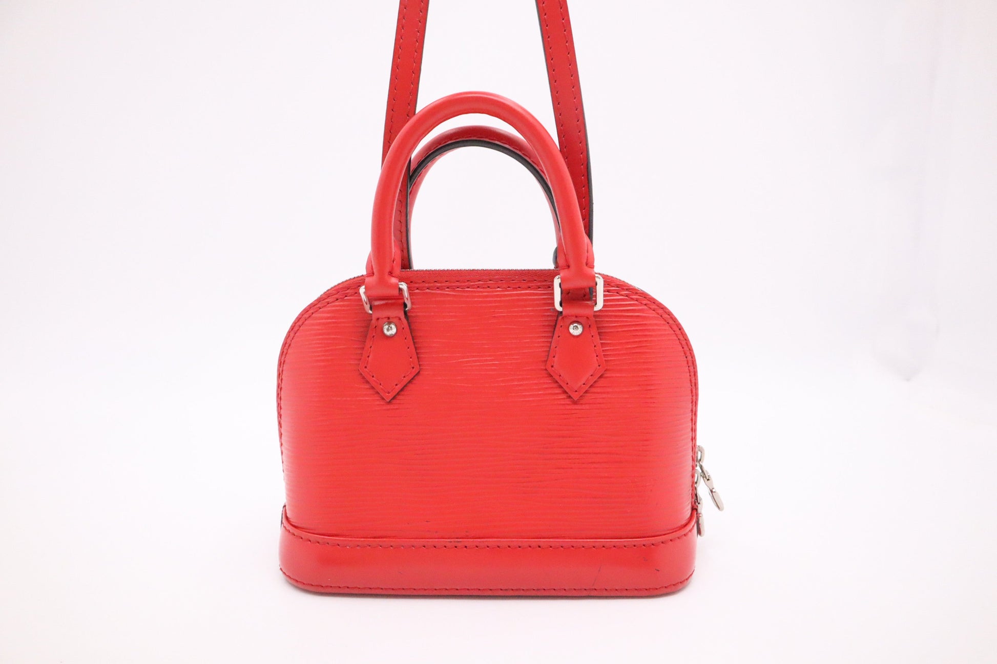 Louis Vuitton Nano Alma BB in Red Epi Leather