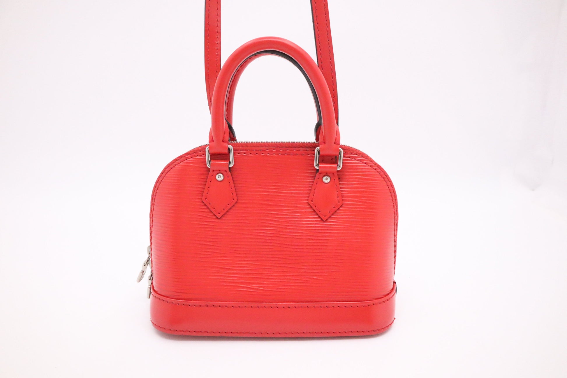 Louis Vuitton Nano Alma BB in Red Epi Leather