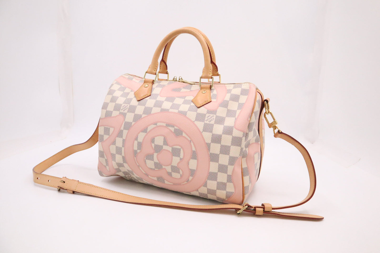 Louis Vuitton Speedy 30 Bandoulier in Tahitienne Damier Azur Canvas