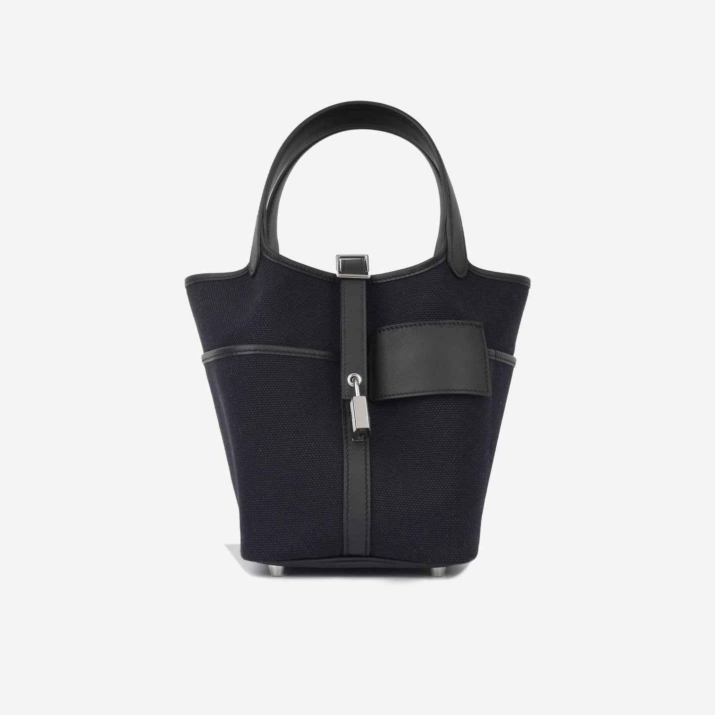 Hermès Picotin 18 Cargo - Bleu Marine Canvas / Black Swift | Palladium Hardware