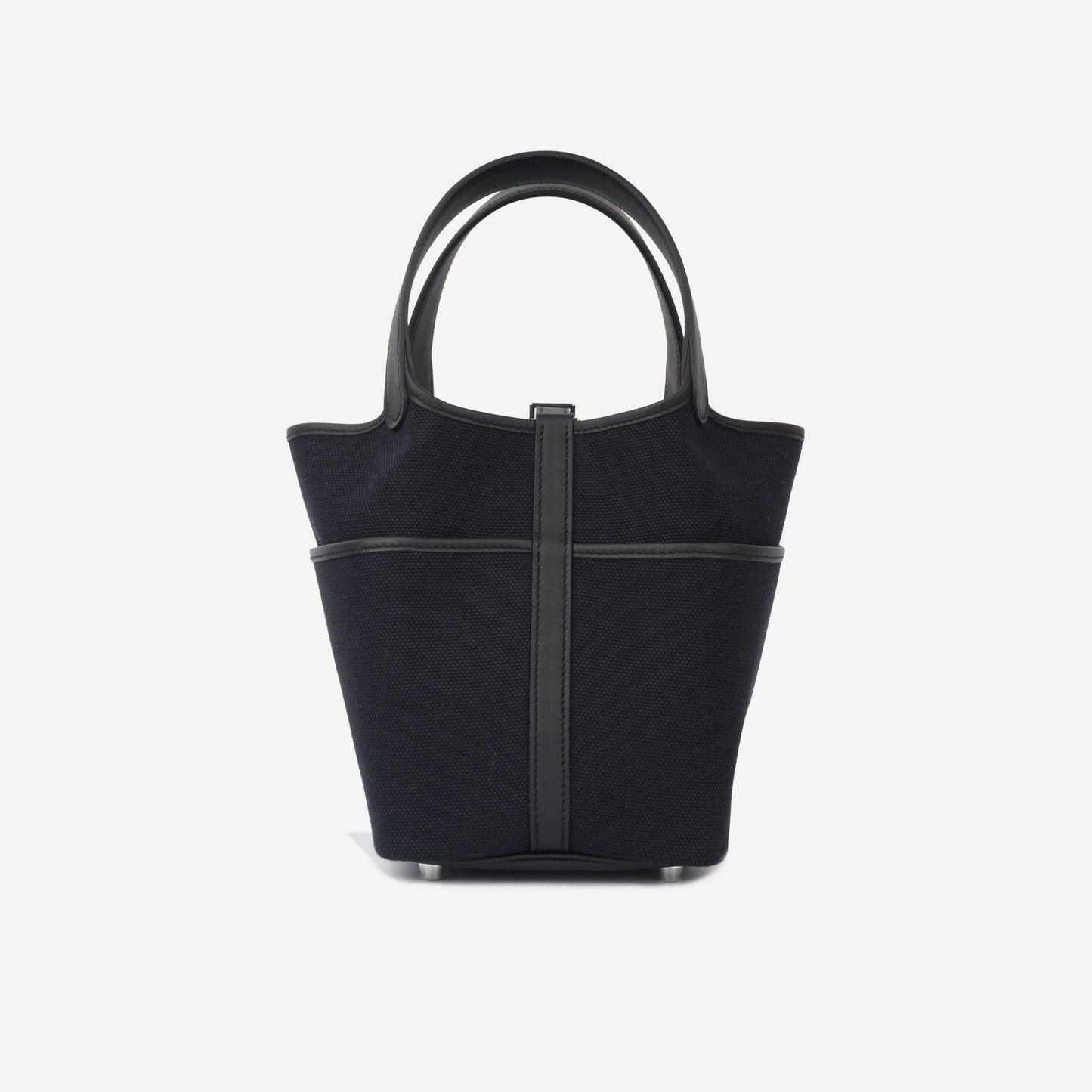 Hermès Picotin 18 Cargo - Bleu Marine Canvas / Black Swift | Palladium Hardware