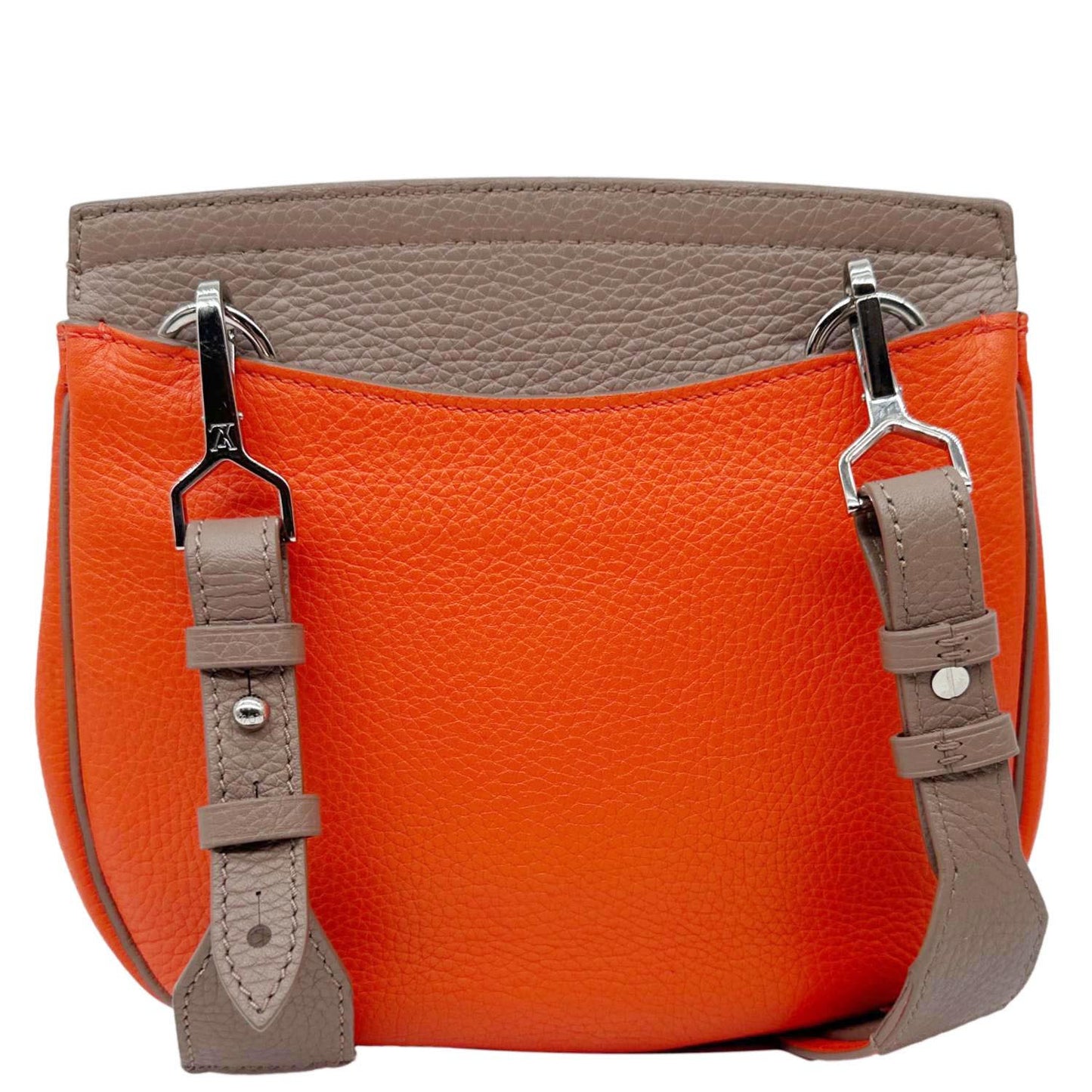 LOUIS VUITTON Marceau Taurillon Leather Messenger Bag Orange