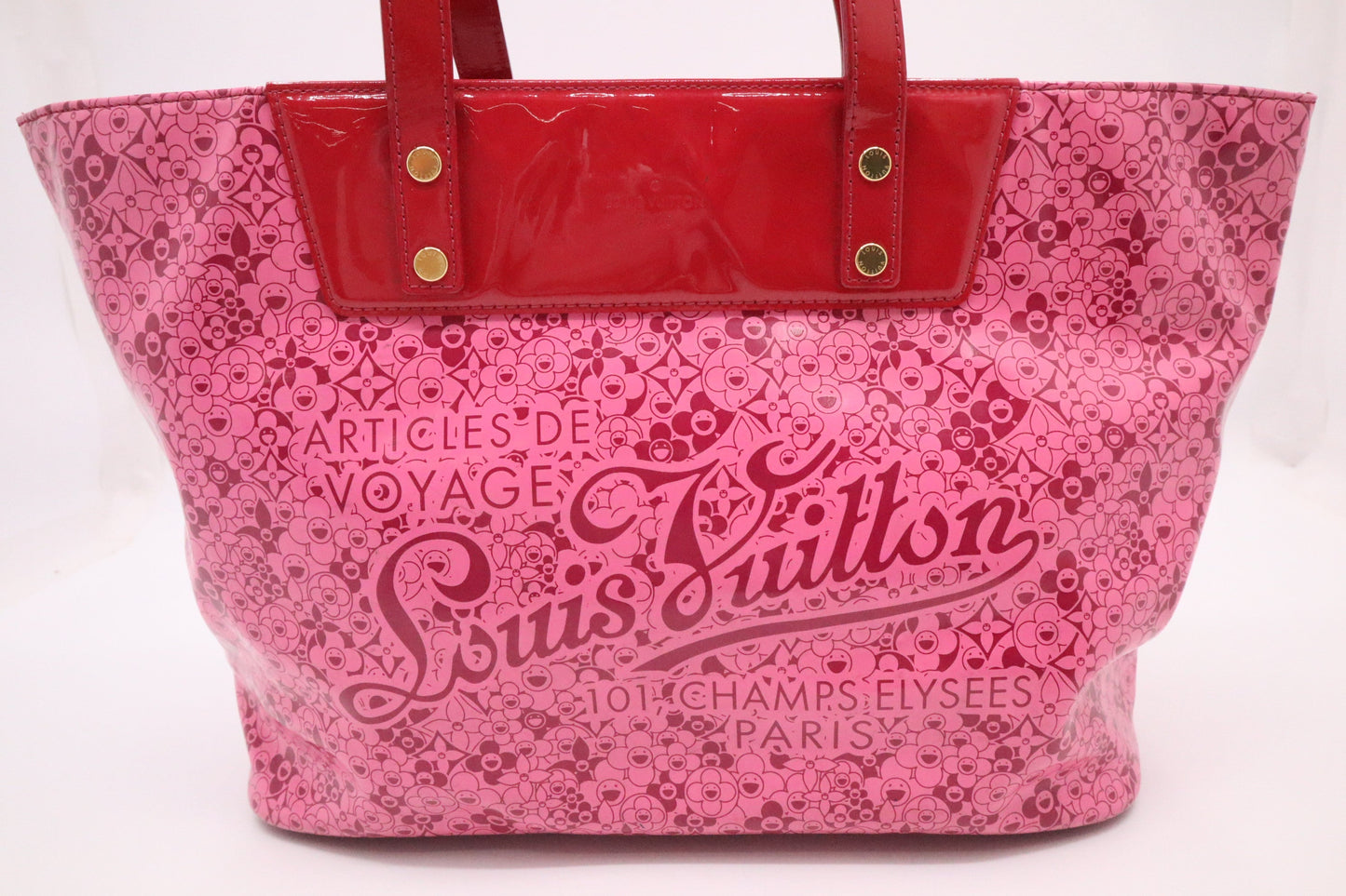 Louis Vuitton Cosmic Blossom Tote in Pink Vinyl Canvas