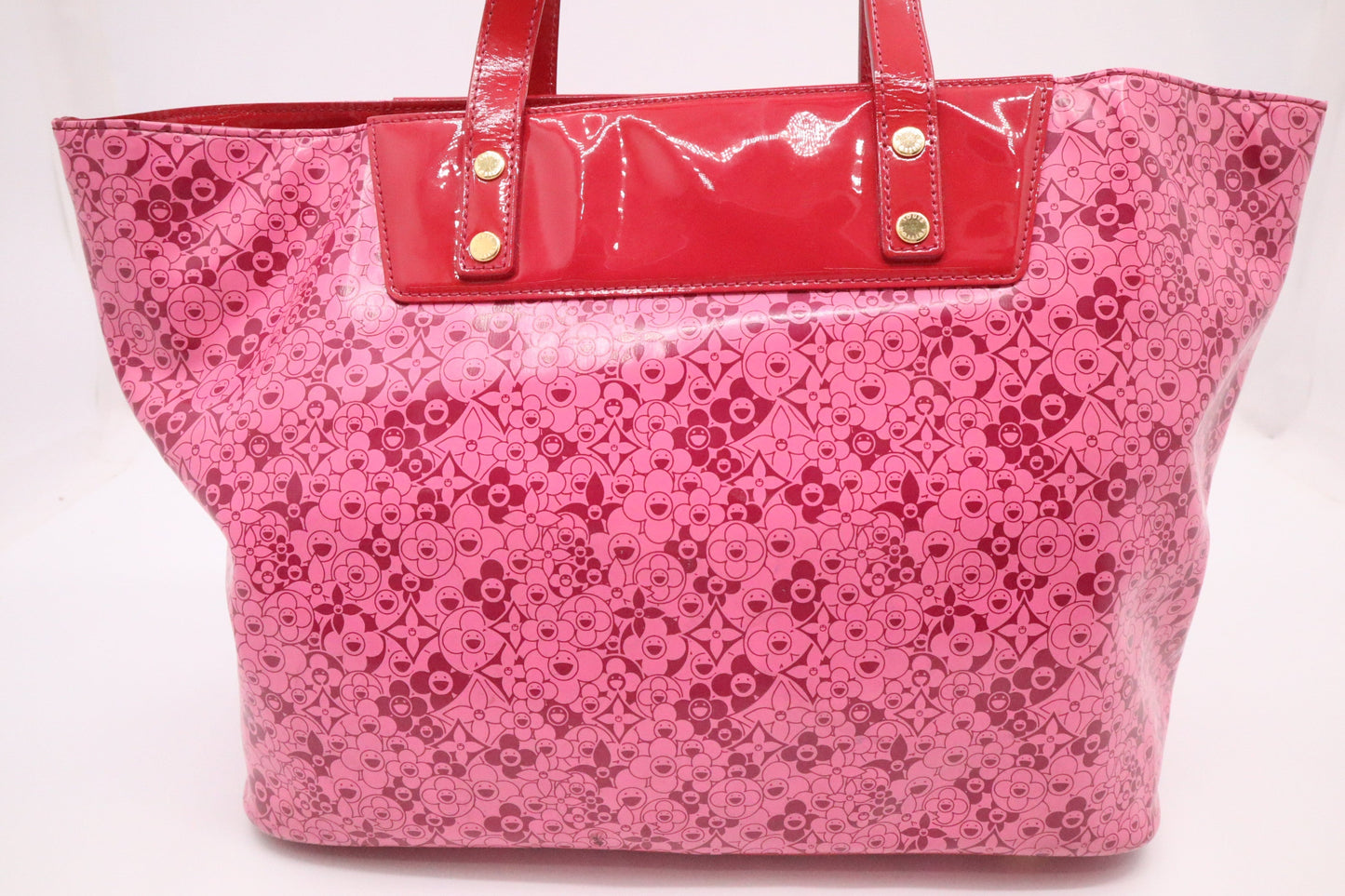 Louis Vuitton Cosmic Blossom Tote in Pink Vinyl Canvas