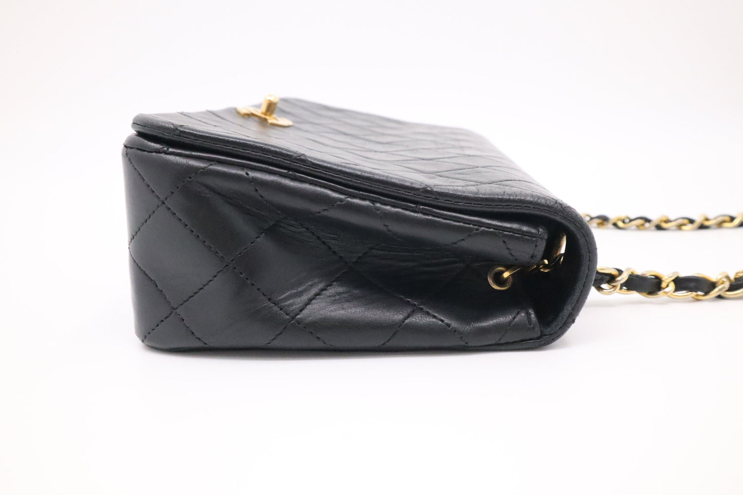 Chanel Full Flap in Black Mattelassé Leather