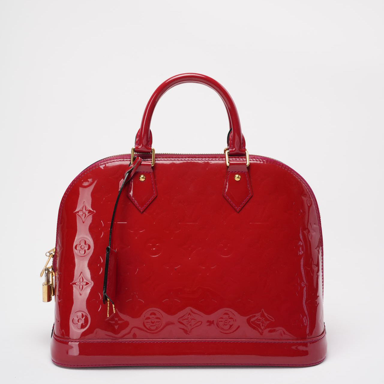 Louis Vuitton Rose Monogram Vernis Alma PM Bag 2018