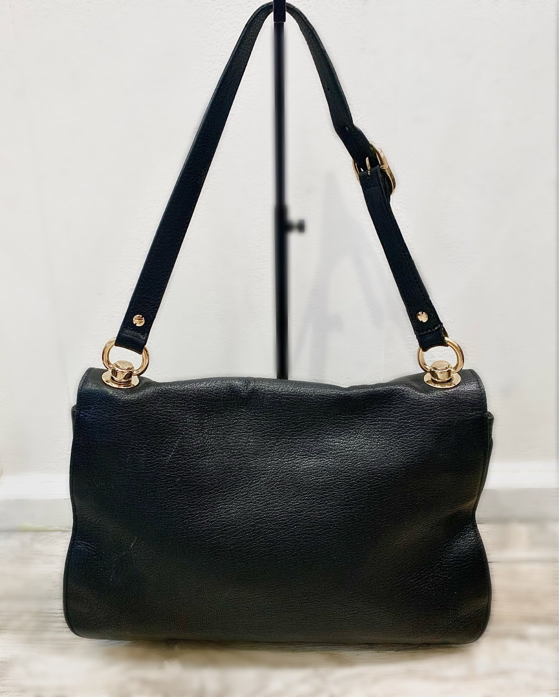 Gucci Caro Leather Shoulder Bag