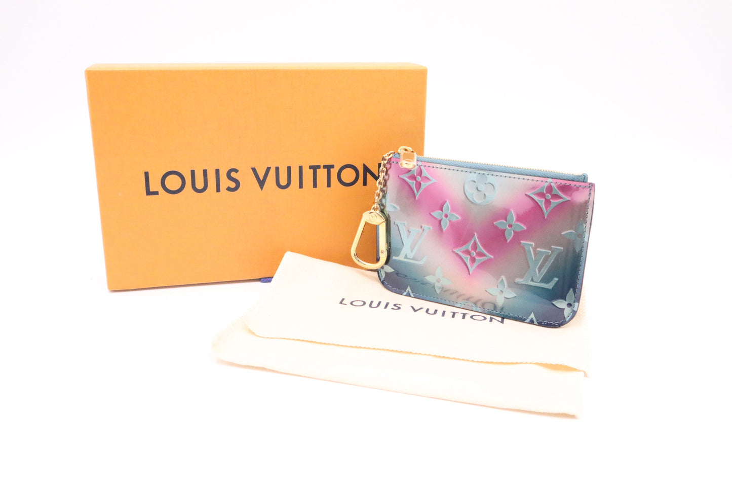 Louis Vuitton Pochette ClÃ©s in Degrade Vernis Leather
