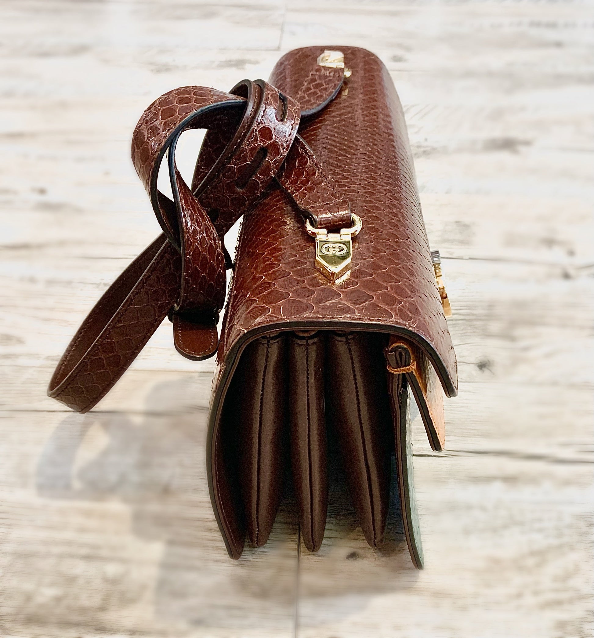 Gucci Caro Leather Shoulder Bag