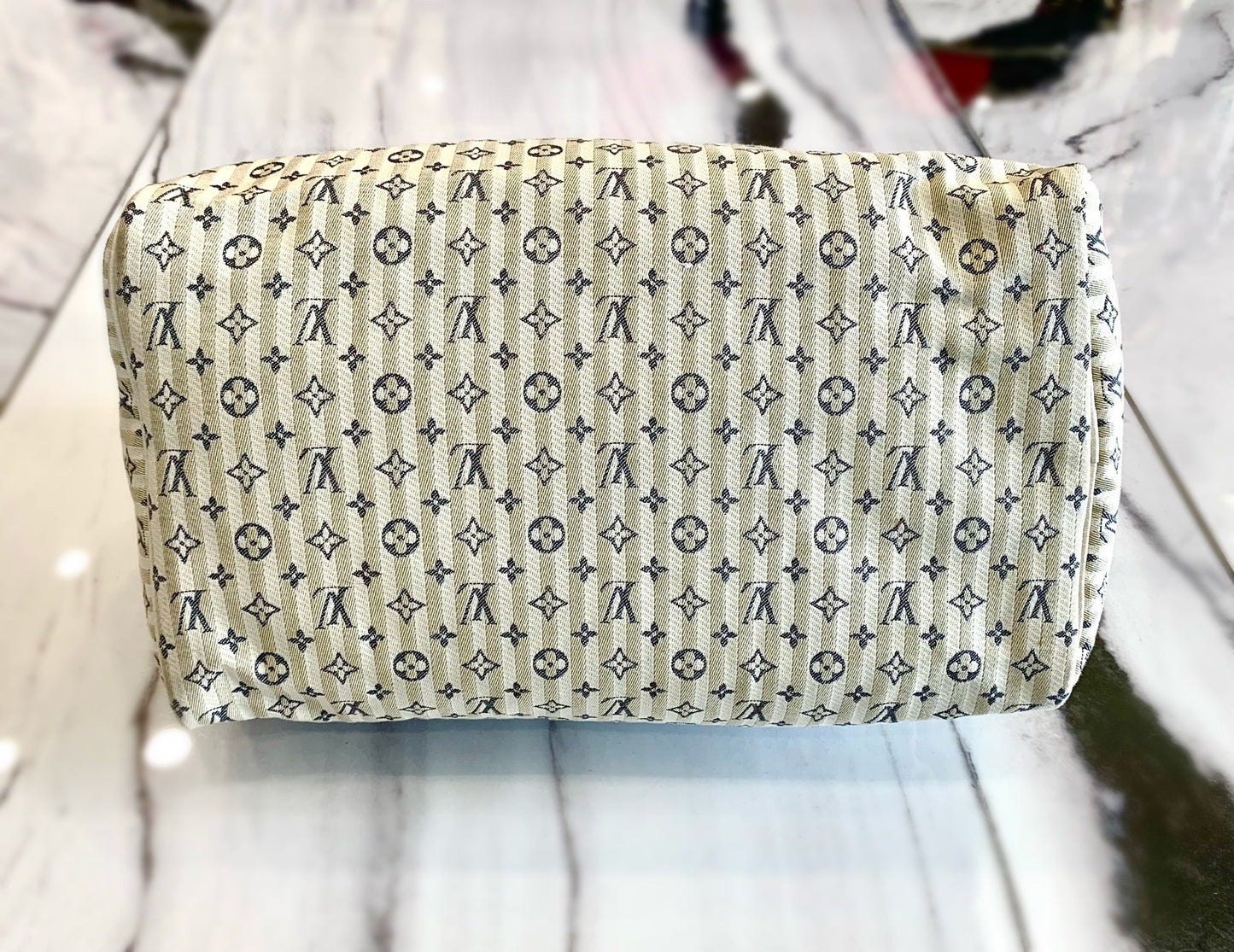 LOUIS VUITTON MONOGRAM MINI LIN CROISETTE SPEEDY 30 BAG