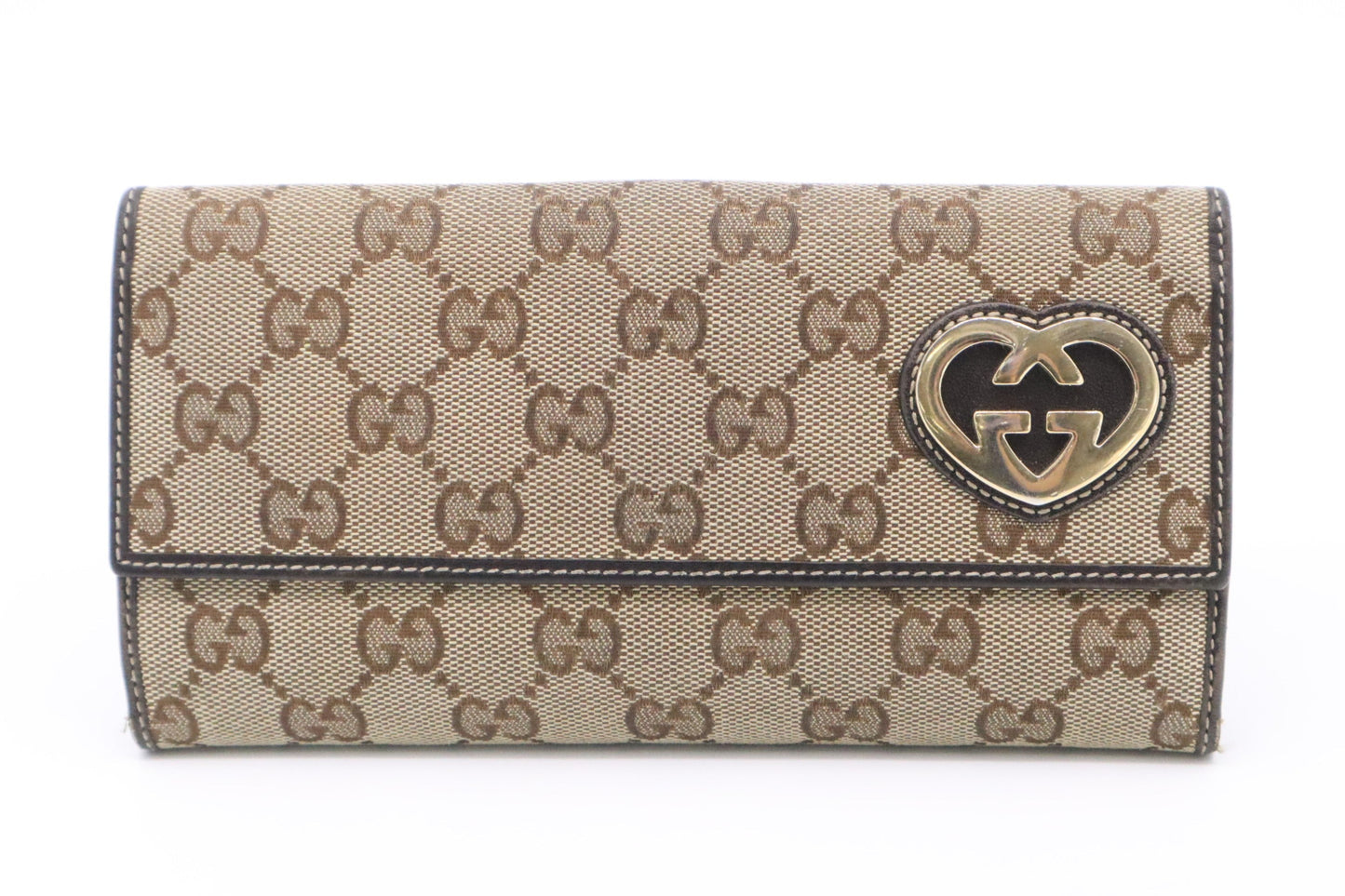 Gucci Long Wallet in Brown GG Canvas