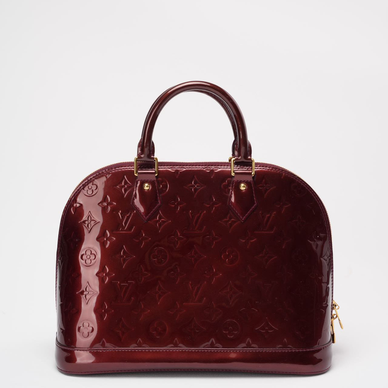 Louis Vuitton Burgundy red   Monogram Vernis Alma PM 2018