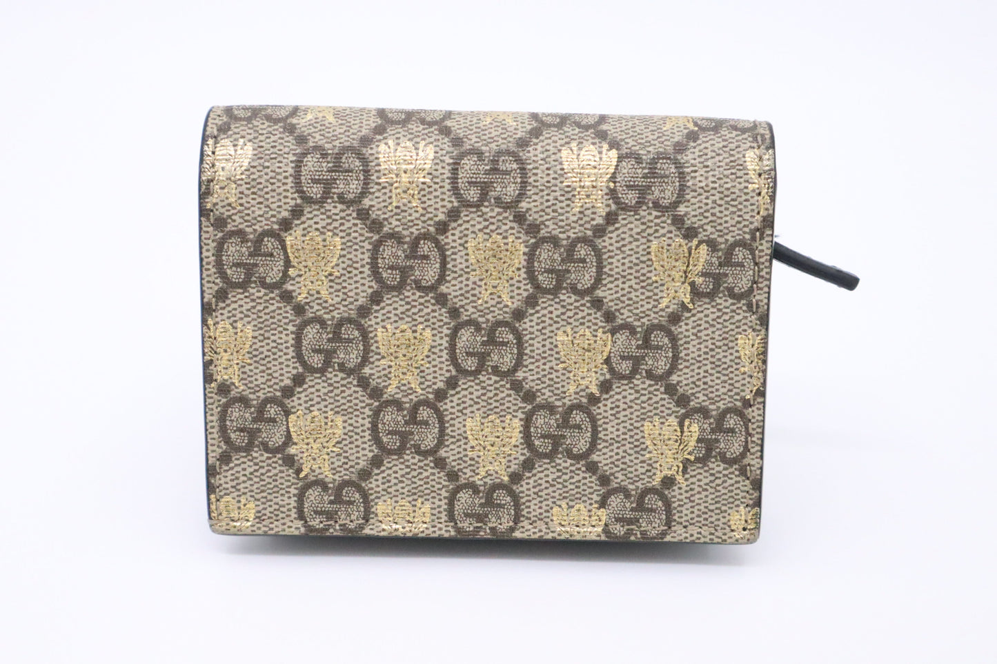 Gucci Bee Compact Wallet in GG Bee Canvas