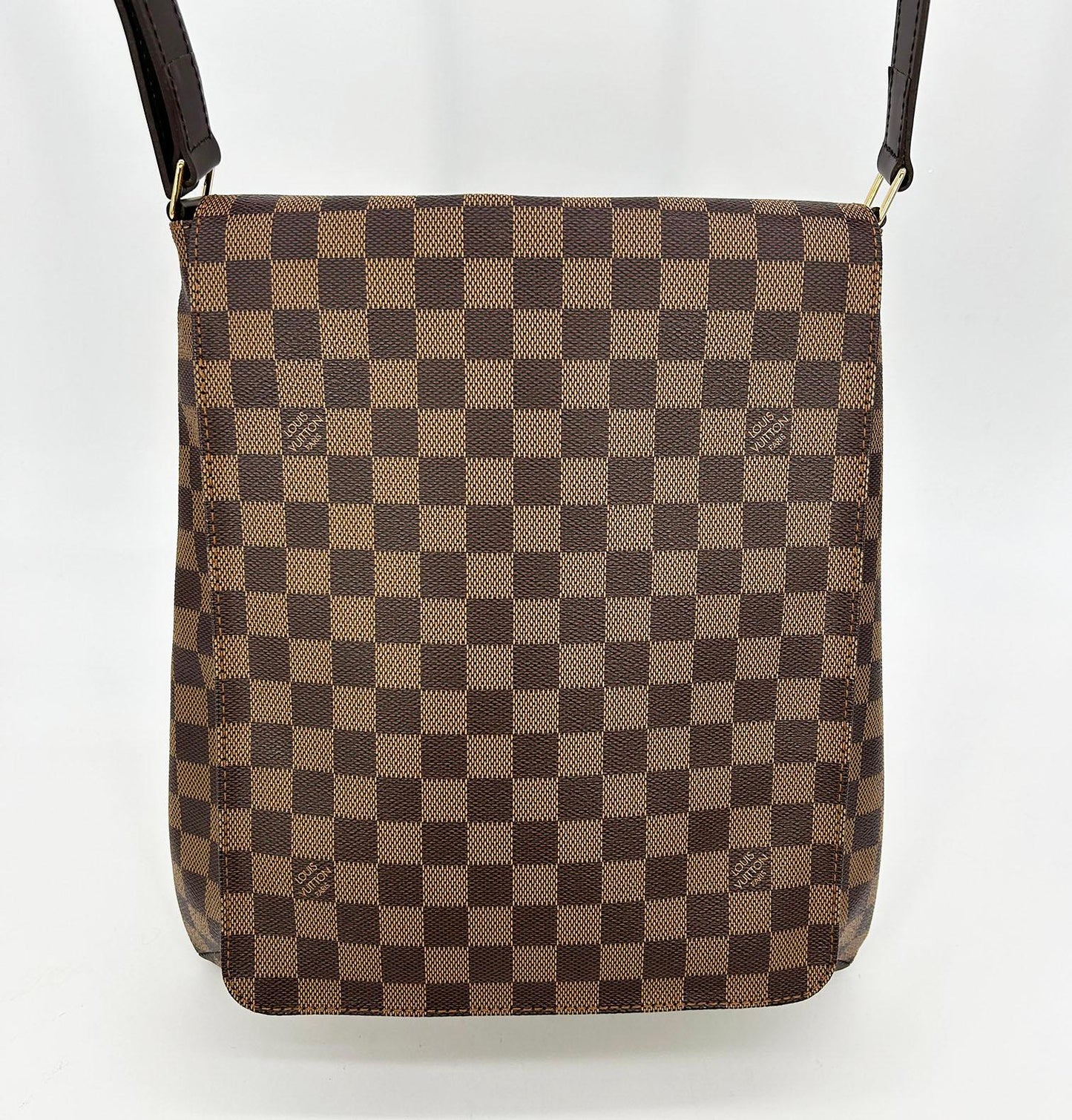LOUIS VUITTON Damier Ebene M tte Salsa GM Shoulder Bag