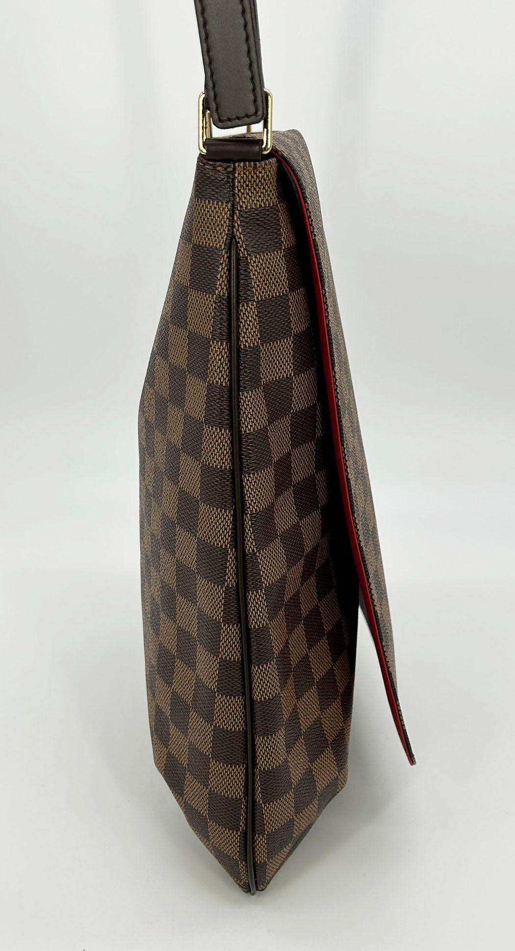 LOUIS VUITTON Damier Ebene M tte Salsa GM Shoulder Bag