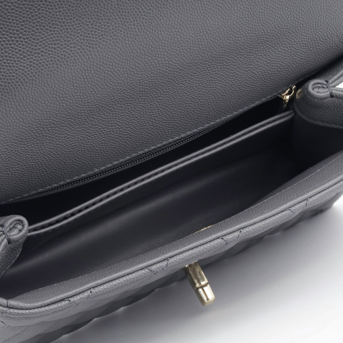 Chanel Small Coco Handle - Charcoal