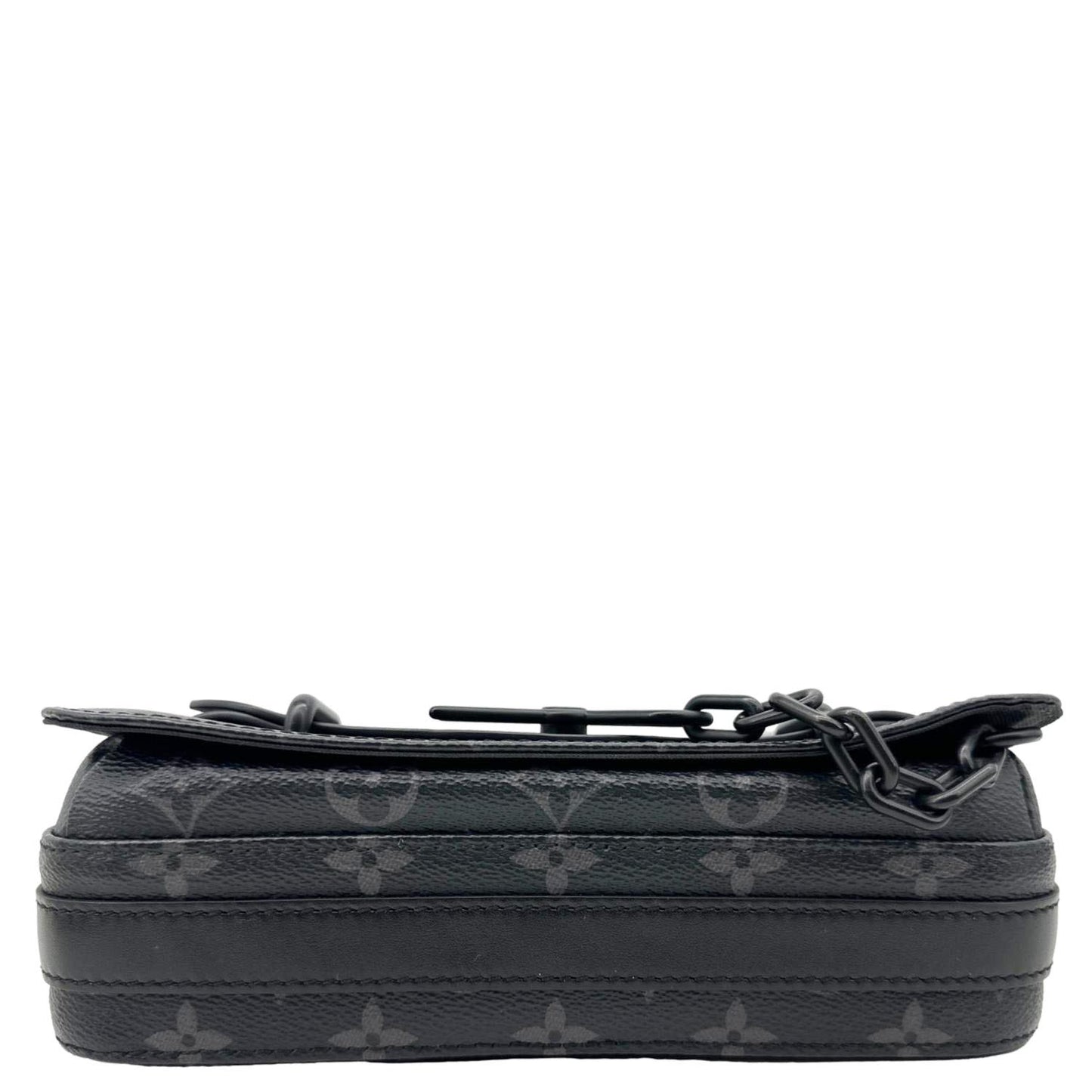 LOUIS VUITTON Steamer Monogram Eclipse Messenger Bag Black