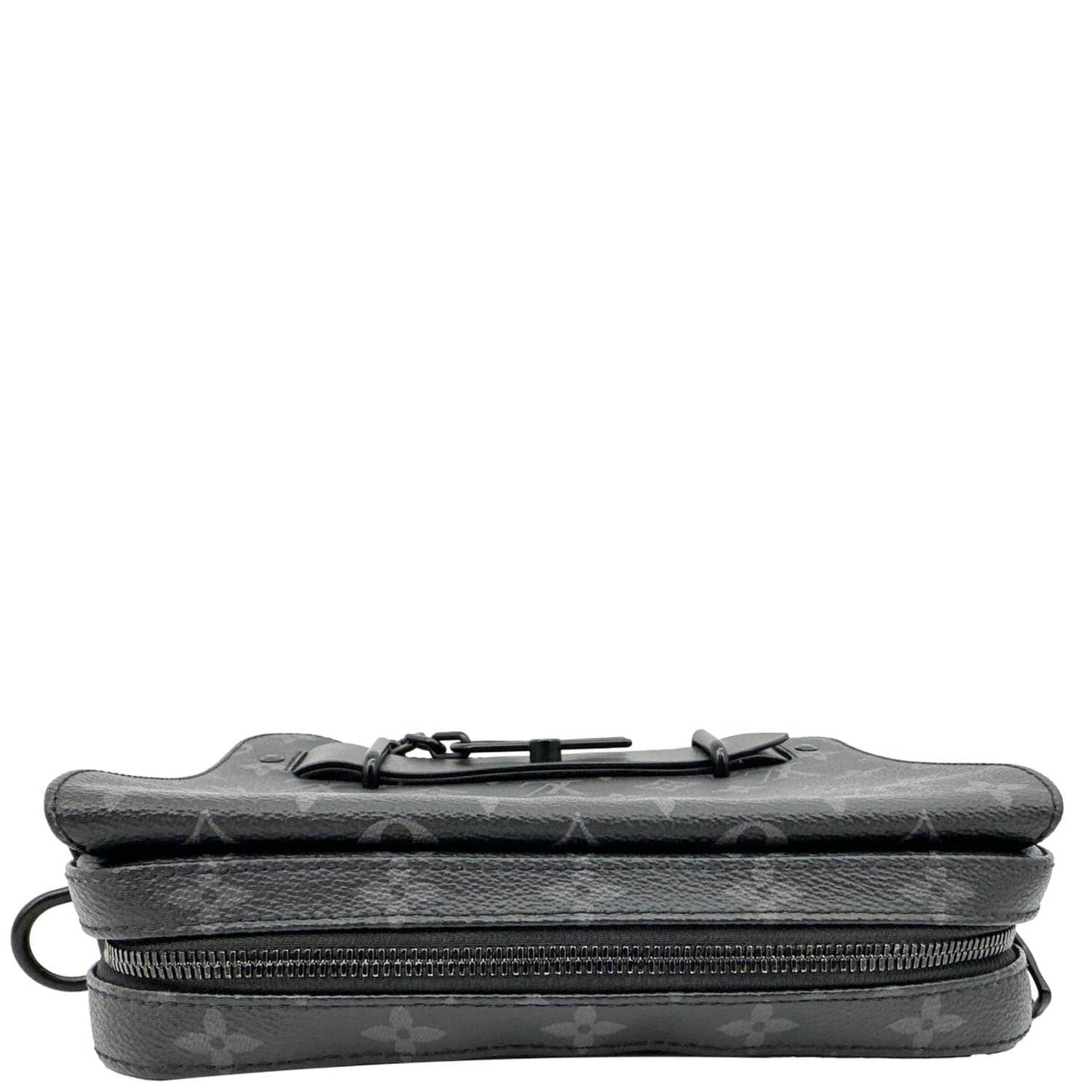 LOUIS VUITTON Steamer Monogram Eclipse Messenger Bag Black