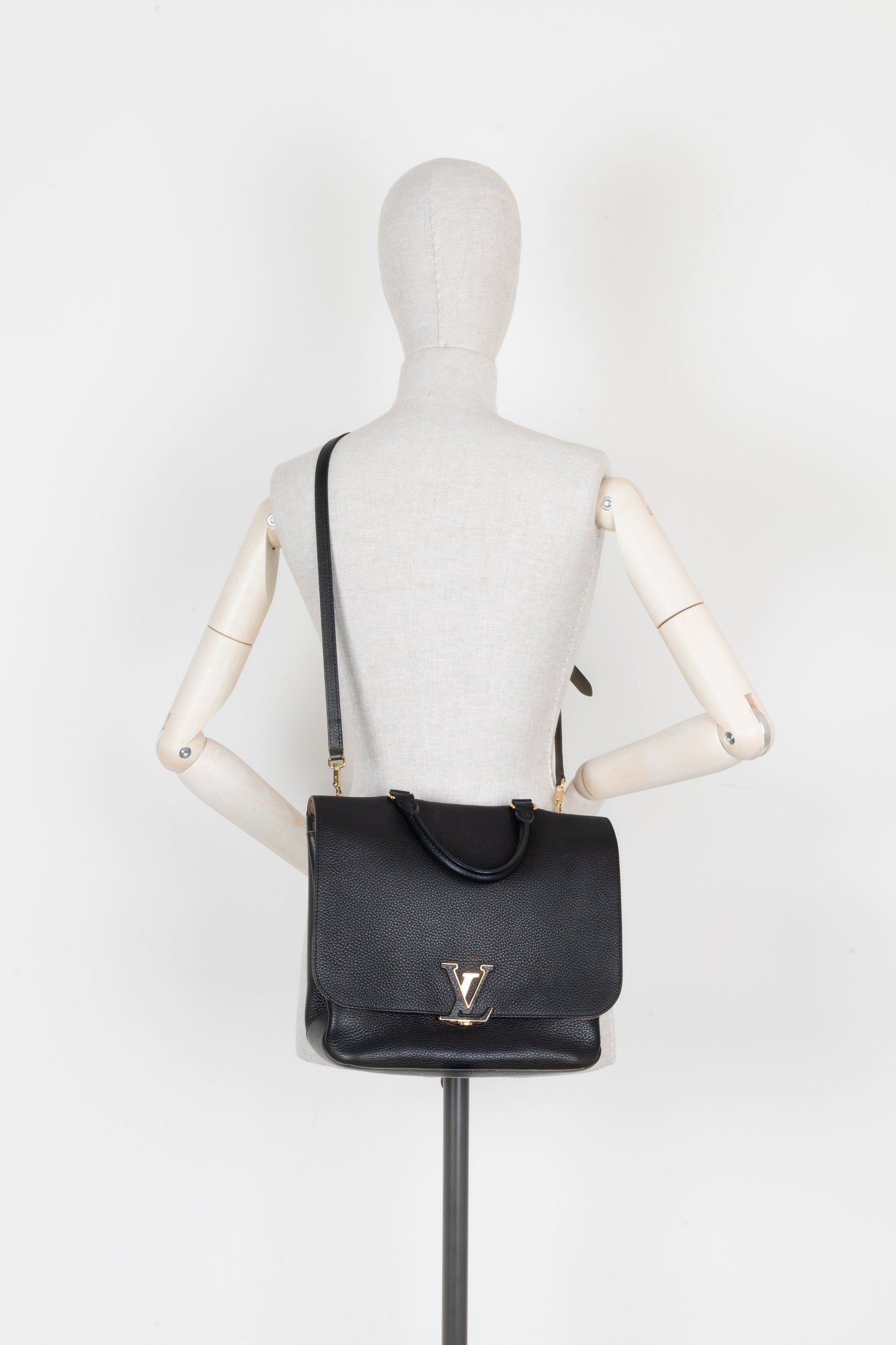 LOUIS VUITTON Volta Bag Leather Black