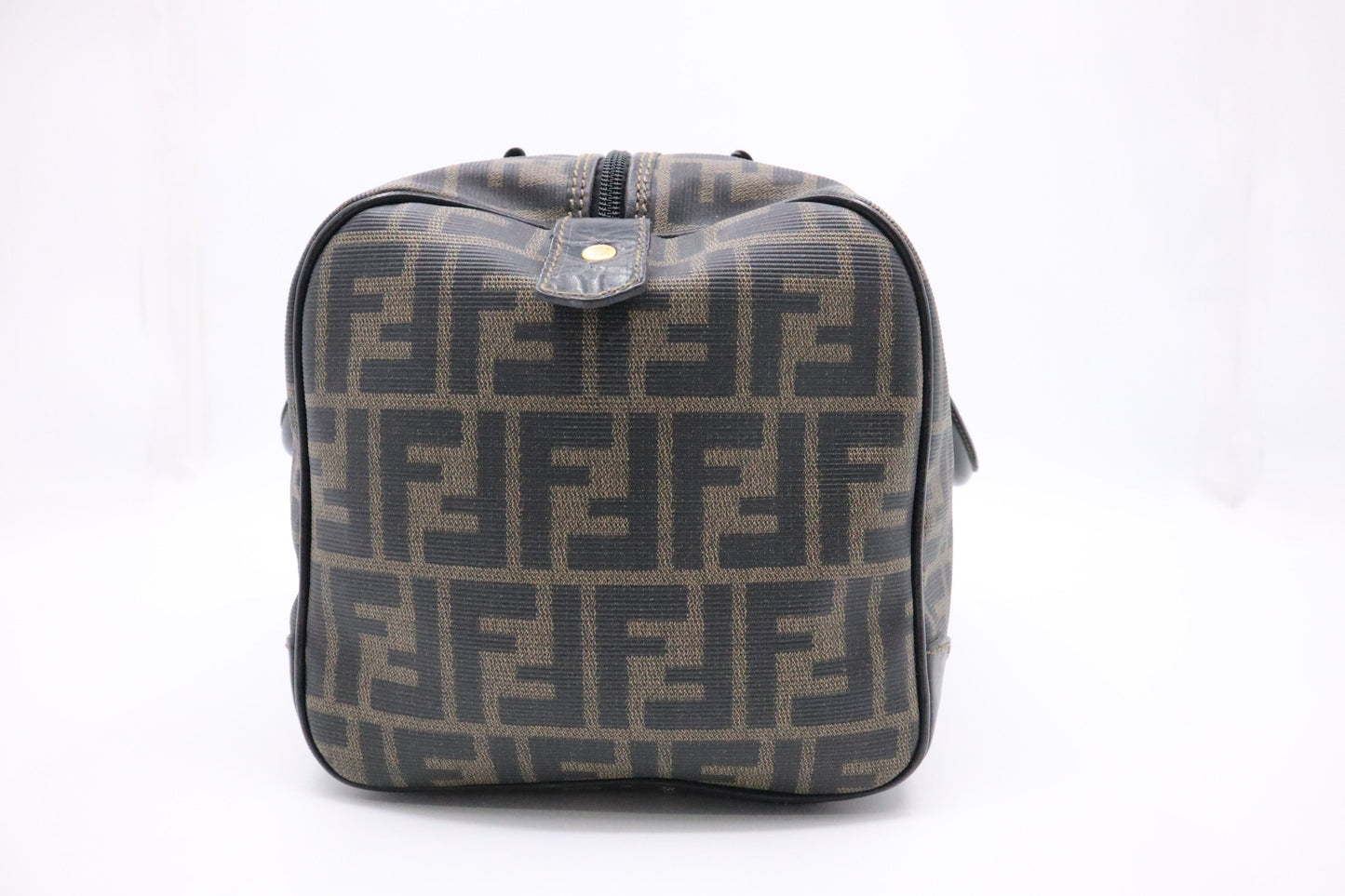 Fendi Boston Bag in Zucca Coated Canvas