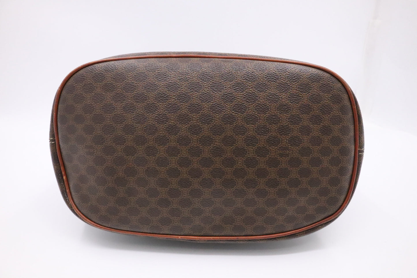 Celine Tote in Brown Macadam Canvas