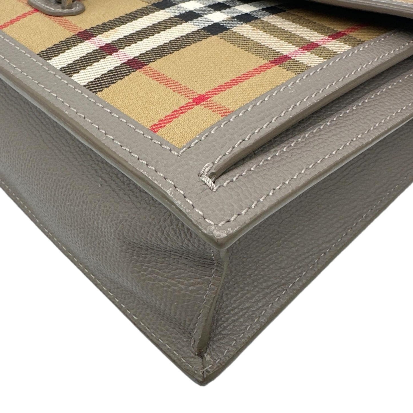 BURBERRY Macken Small  Check Canvas Crossbody Bag Beige