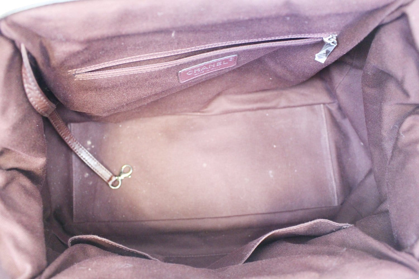 CHANEL Leather Small In-The-Mix White Satchel Bag