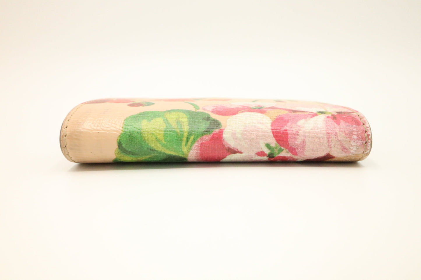 Gucci French Flap Wallet in Beige Blooms Print