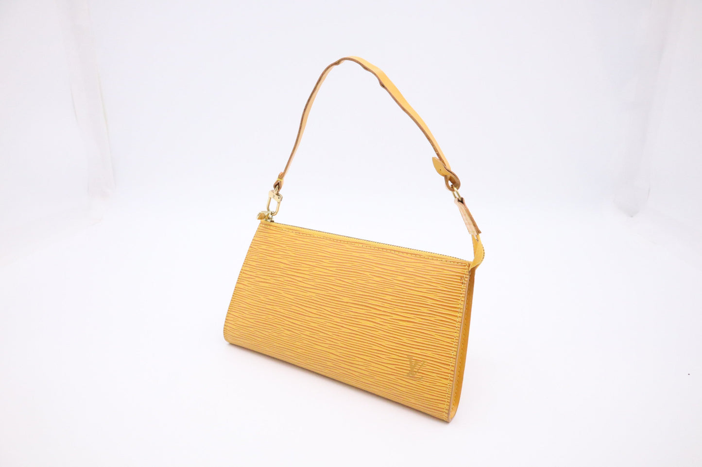 Louis Vuitton Pochette Accessoires in Yellow Epi Leather