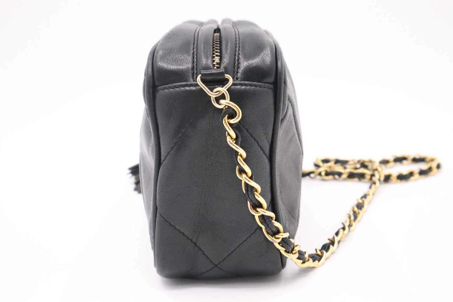 Chanel Small Camera Bag in Black Leather