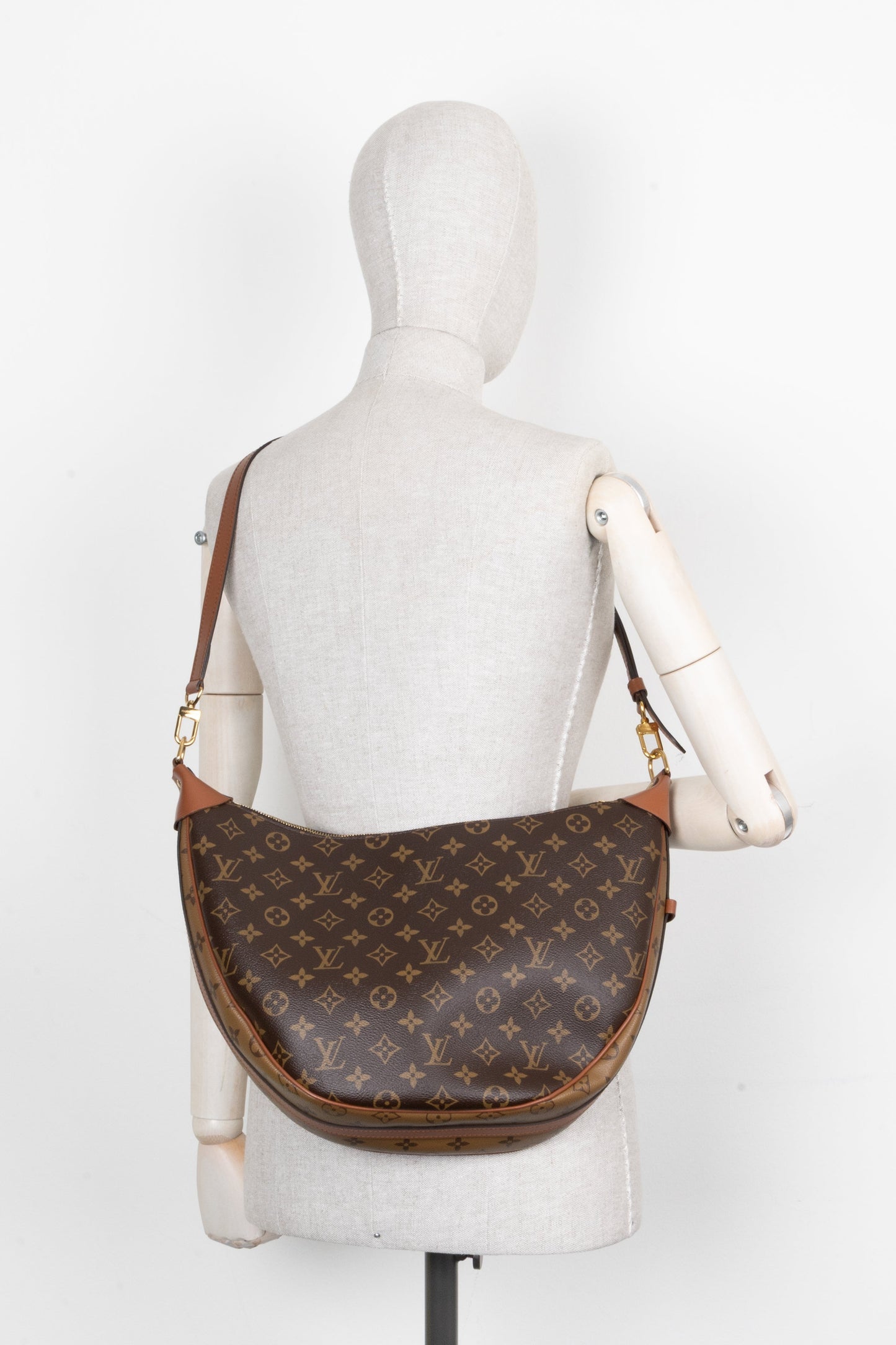 LOUIS VUITTON Loop Hobo Bag MNG Canvas